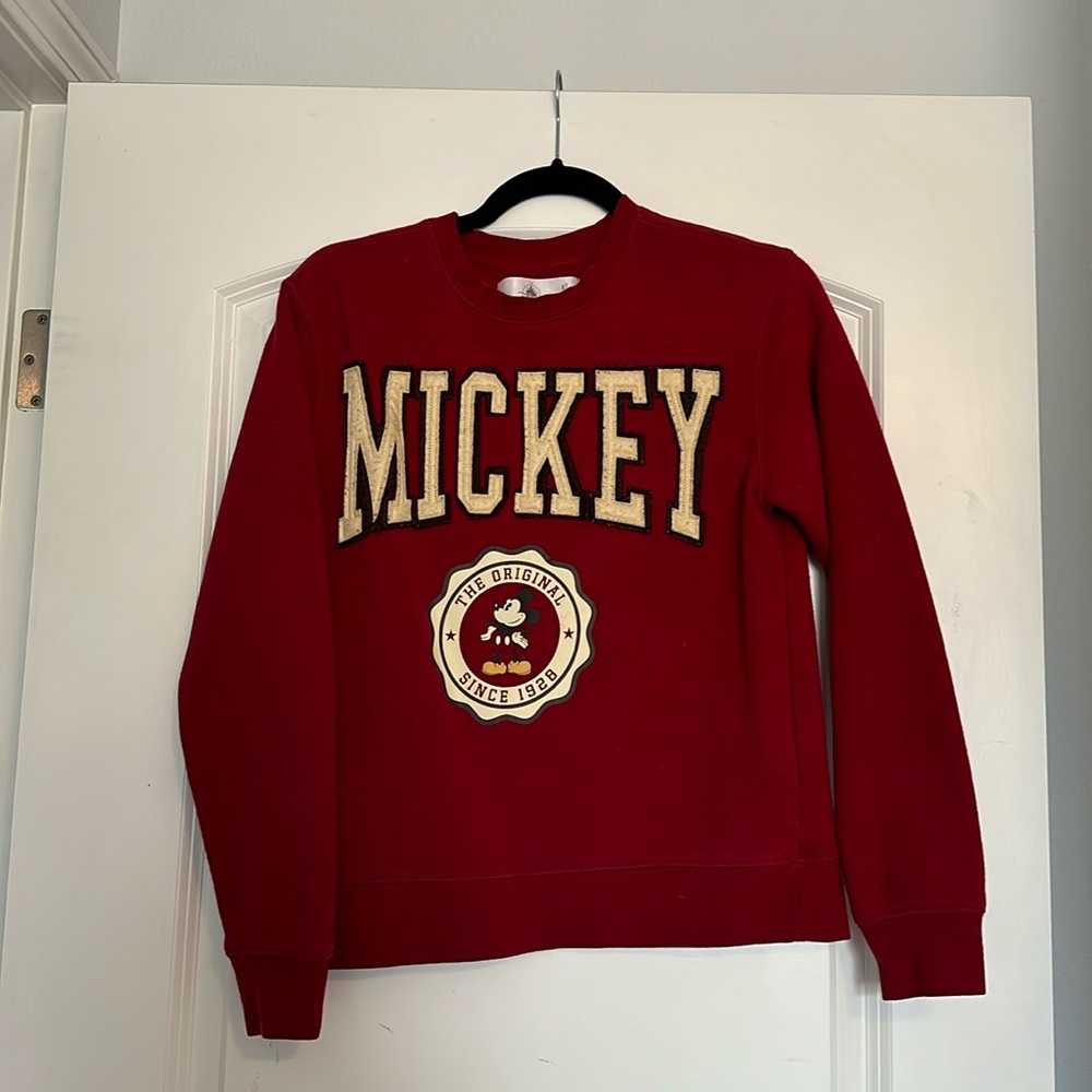 Disney Red Mickey Sweatshirt - XS